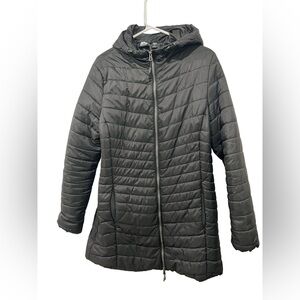 Mountain Club Black Puffer long  winter Jacket women’s Size L